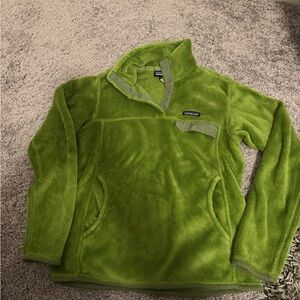 Patagonia Lime Green Fleece Jacket